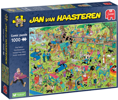 Dog Parkour by Jan Van Haasteren – 1000 Piece Jigsaw Puzzle (Jan Van Haasteren)
