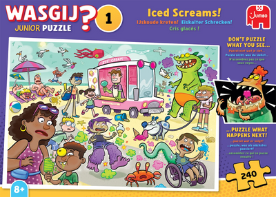 Wasgij Junior 1 - Iced Screams! - 240 Piece Jigsaw Puzzle (Jumbo)