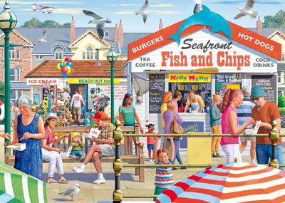 Seaside Supper by Victor McLindon - 500 Piece Jigsaw Puzzle (Falcon de luxe)