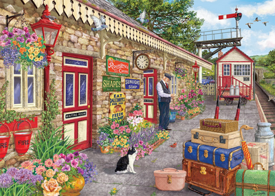 Station Blooms by Janice Daughters - 1000 Piece Jigsaw Puzzle (Falcon de luxe)