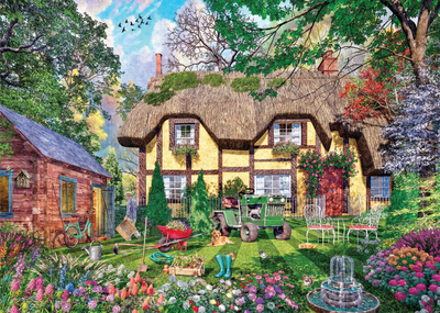 The Caretaker’s Cottage by Dominic Davison - 1000 Piece Jigsaw Puzzle (Falcon de luxe)