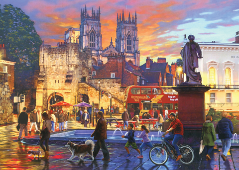 Artwork: A Trip to York - 1000 Piece Jigsaw Puzzle (Falcon de luxe)