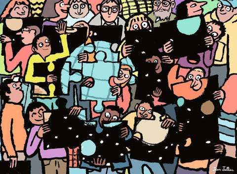 ** Pre-Order ** World Jigsaw Puzzle Championship 2025 by Jean Jullien - 500 Piece Jigsaw Puzzle (Ravensburger)