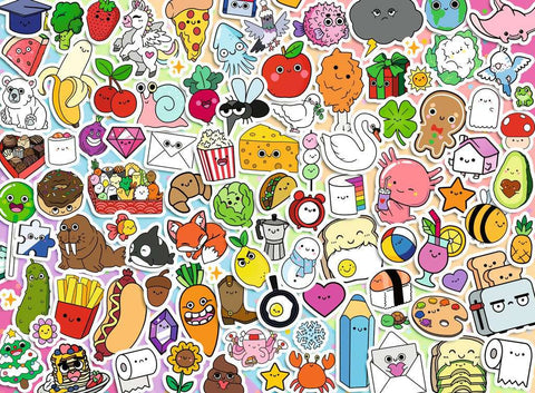 ** Pre-Order ** Cute Kawaii Chaos - 500 Piece Jigsaw Puzzle (Ravensburger)