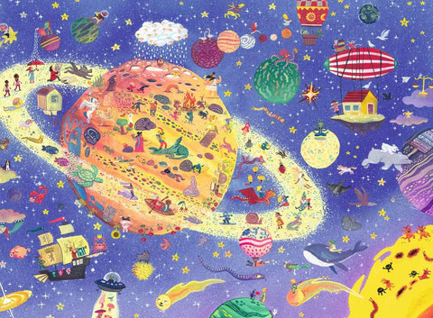 Artwork: Animals in Space – 150 XXL Piece Jigsaw Puzzle (Ravensburger)