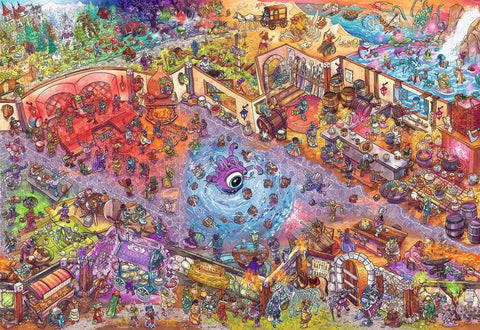Artwork: Magic Puzzle Company Series 3: The Puzzled Patron – 1000 Piece Jigsaw Puzzle (Ravensburger)