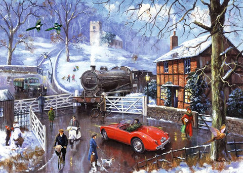 Railway Crossing – 1000 Piece Jigsaw Puzzle (Ravensburger)