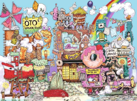 Crazy Street No.1 – The Harbour – Puzzle Championships – 500 Piece Jigsaw Puzzle (Ravensburger)