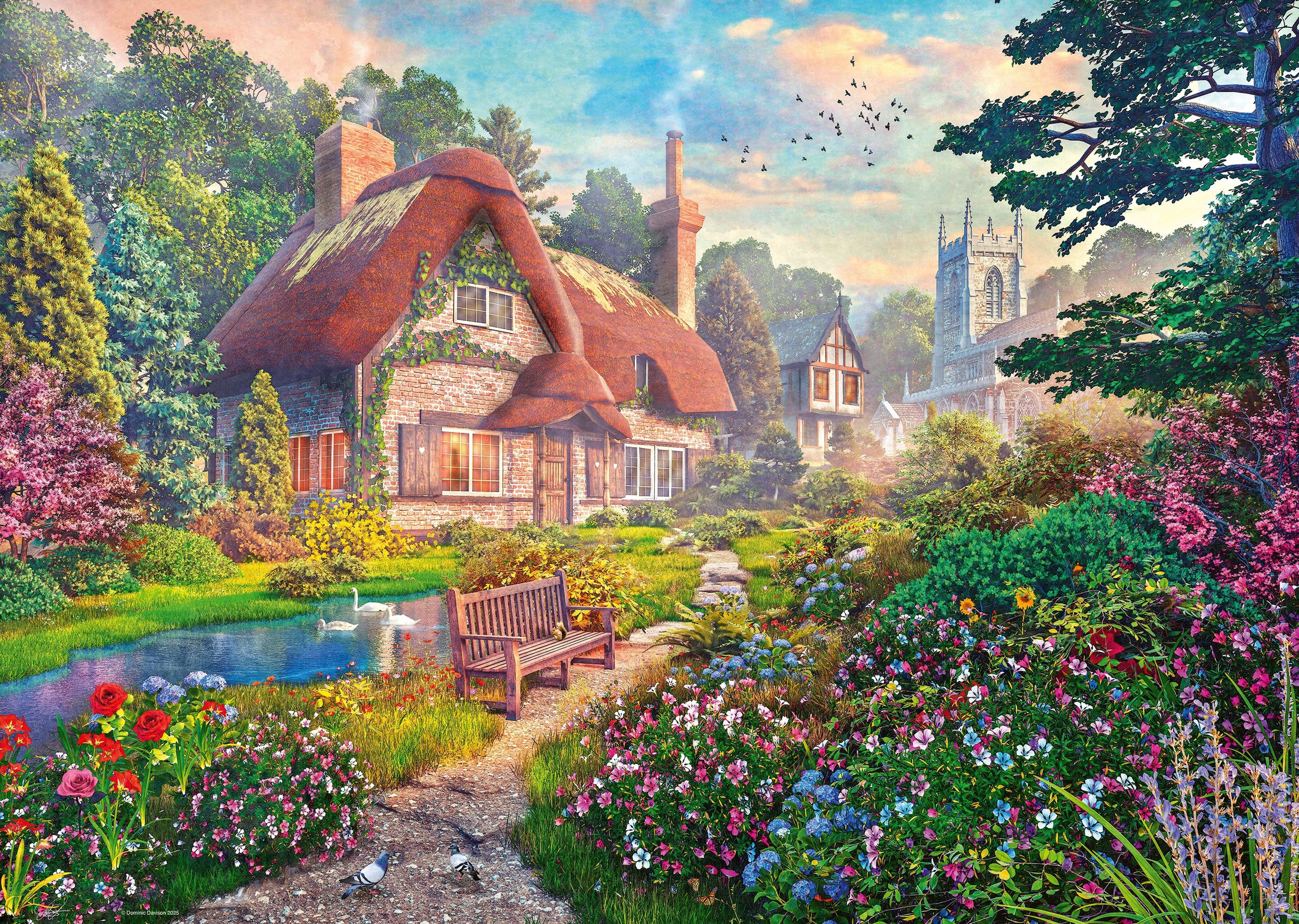 1000 Teile Baumhaus-Puzzle Für Erwachsene – Bunte Fantasy-Natur Mit Baum Des Lebens