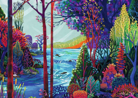 Indigo Forest - US Puzzle Championships - 1000 Piece Jigsaw Puzzle (Ravensburger)