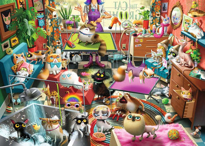 The Cat Groomer by Dean Macadam - 1000 Piece Jigsaw Puzzle (Ravensburger)