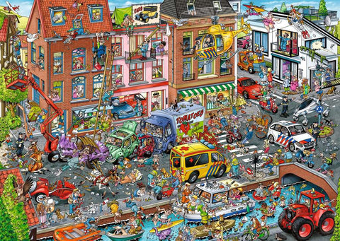 Artwork: Ray's Comic Series - Time Travel No.3 Modern Times (New Edition) – 1000 Piece Jigsaw Puzzle (Ravensburger)