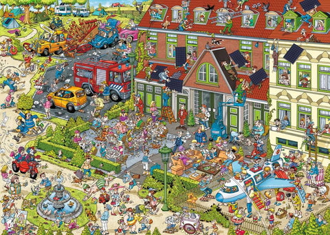 Artwork: Ray's Comic Series - Holiday Resort No.2 The Hotel – 1000 Piece Jigsaw Puzzle (Ravensburger)