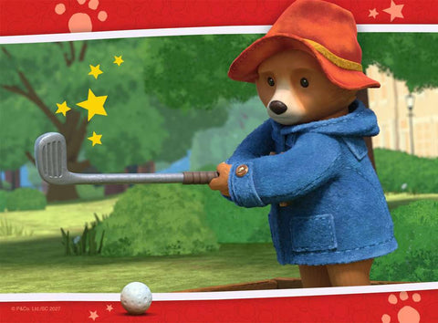 Artwork, puzzle 1 of 4: Paddington: Sports Day – 4 in a Box (12, 16, 20, 24 Piece) Jigsaw Puzzles (Ravensburger)