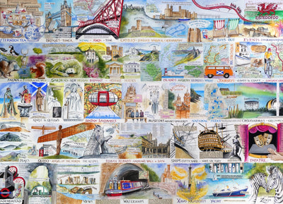 British & Brilliant by Val Goldfinch – 1000 Piece Jigsaw Puzzle (Gibsons)