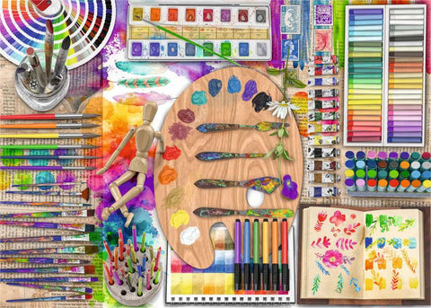 The Artist’s Palette – 500 Piece Jigsaw Puzzle (Ravensburger)