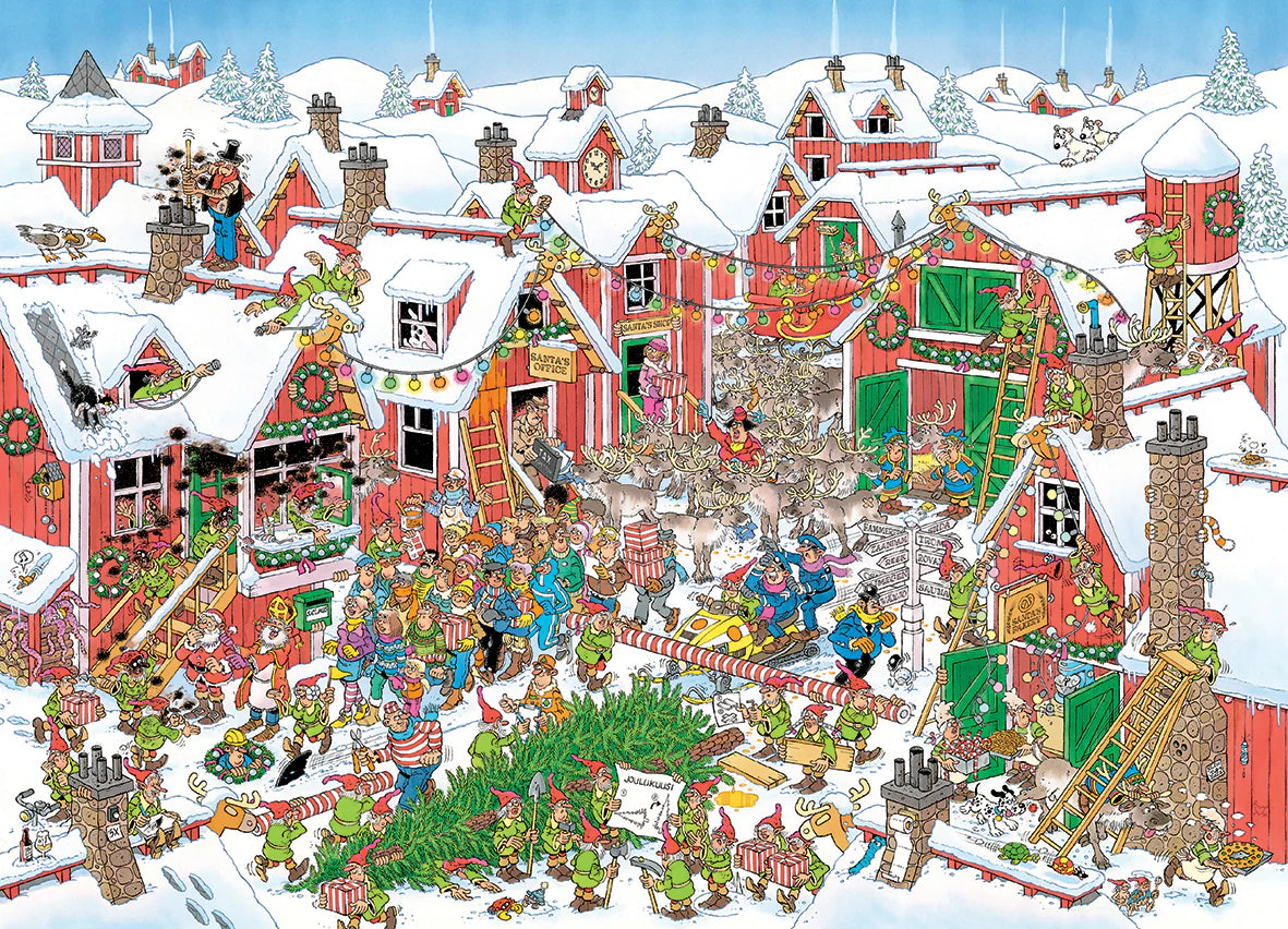 ** Pre-Order ** Jan Van Haasteren - Santa's Village - 1000 Piece Jigsaw Puzzle