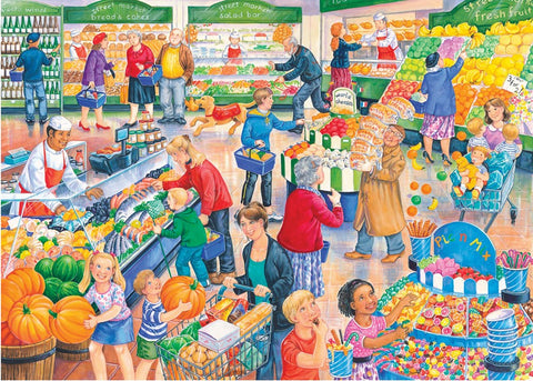 Artwork: Supermarket Dash – 250 Piece Jigsaw Puzzle (House of Puzzles)