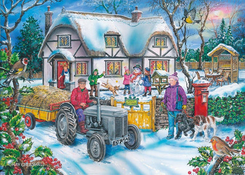 Artwork: Holly Cottage – 1000 Piece Jigsaw Puzzle (House of Puzzles)