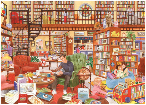 Artwork: Tea and Tales by Tracy Hall – 500 Piece Jigsaw Puzzle (House of Puzzles)