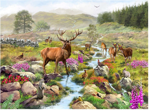 Artwork: Highland Majesty by Richard Macneil - 1000 Piece Jigsaw Puzzle (House of Puzzles)