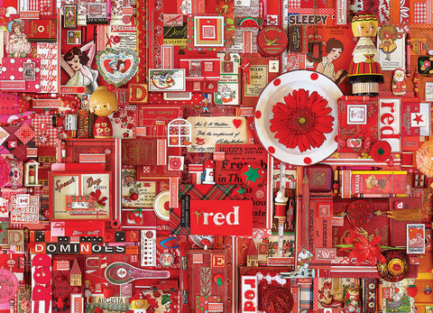 Artwork: Red – 1000 Piece Jigsaw Puzzle (Cobble Hill)