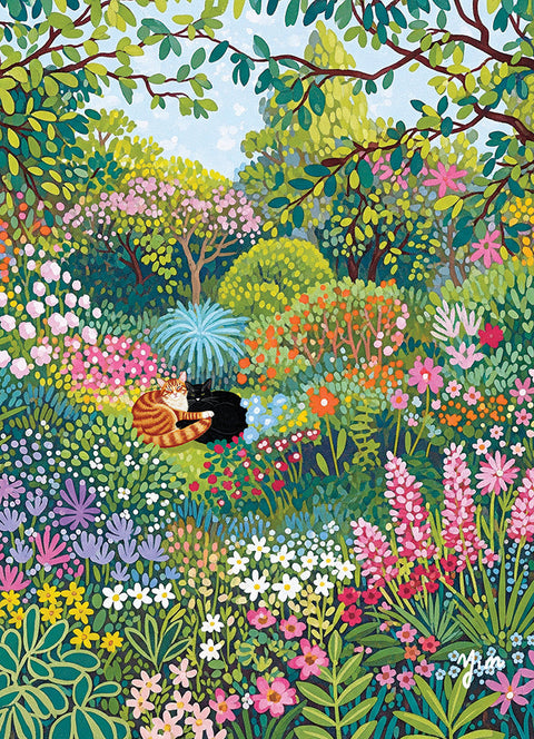 Artwork: In The Garden – 1000 Piece Jigsaw Puzzle (Cobble Hill)