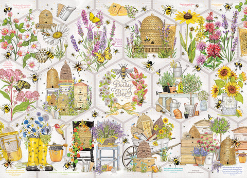 Artwork: Busy As A Bee - 500 Piece Cobble Hill Jigsaw Puzzle (Cobble Hill)