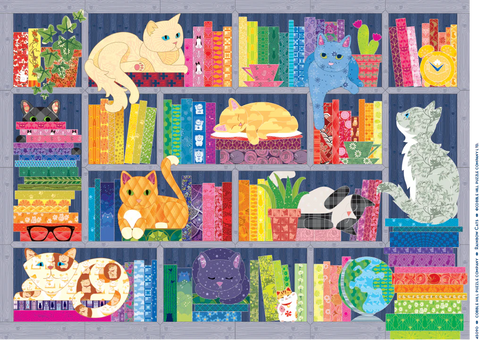 Rainbow Cats- 500 Piece Jigsaw Puzzle (Cobble Hill)