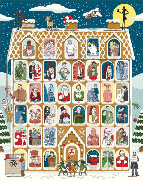 50 Must-Watch Christmas Movies Bucket List – 1000 Piece Jigsaw Puzzle (Ridley's Games)