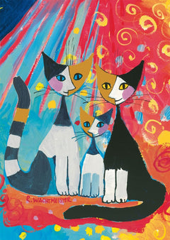 Happy Cat Family by Rosina Wachtmeister - 1000 Piece Jigsaw Puzzle (Schmidt)