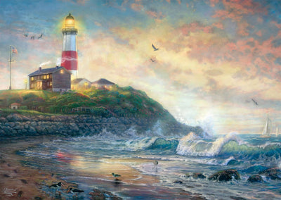 Lighthouse of Hope by Thomas Kinkade Studios - 1000 Piece Jigsaw Puzzle (Schmidt)