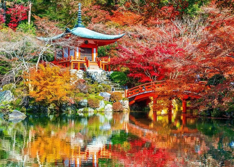 Artwork: Daigo-ji Temple in Autumn, Kyoto - 500 Piece Jigsaw Puzzle (Bluebird)