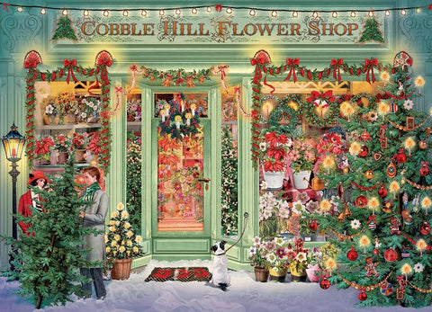 Christmas Flower Shop - 1000 Piece Jigsaw Puzzle (Cobble Hill)