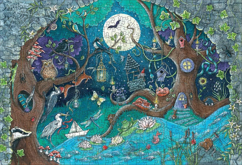 Fantasy Forest – 500 Piece Wooden Jigsaw Puzzle (Ravensburger)