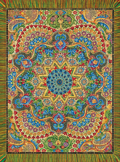 Made up: Tapestry Mandala by Paul Heussenstamm – 1000 Piece Jigsaw Puzzle (Pomegranate)