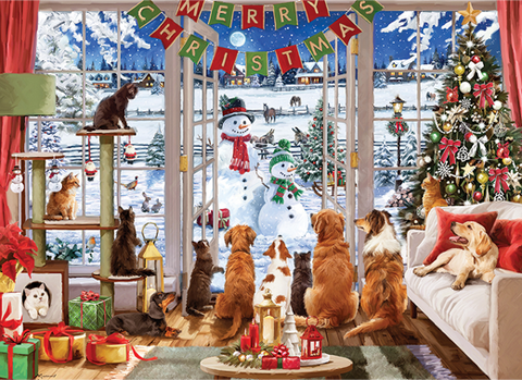 Christmas Visitors – 1000 Piece Jigsaw Puzzle (Cobble Hill)