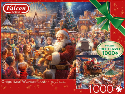 Christmas Wonderland – 2 x 1000 Piece Jigsaw Puzzle (Falcon De Luxe)