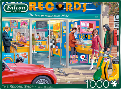 The Record Shop – 1000 Piece Jigsaw Puzzle (Falcon De Luxe)