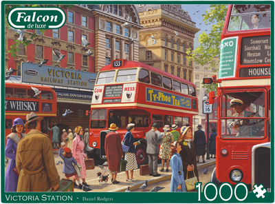 Victoria Station – 1000 Piece Jigsaw Puzzle (Falcon De Luxe)
