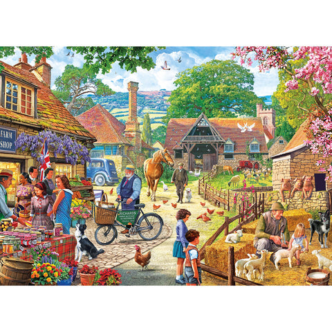 The Farm Shop by Steve Crisp - 1000 Piece Jigsaw Puzzle (Gibsons)