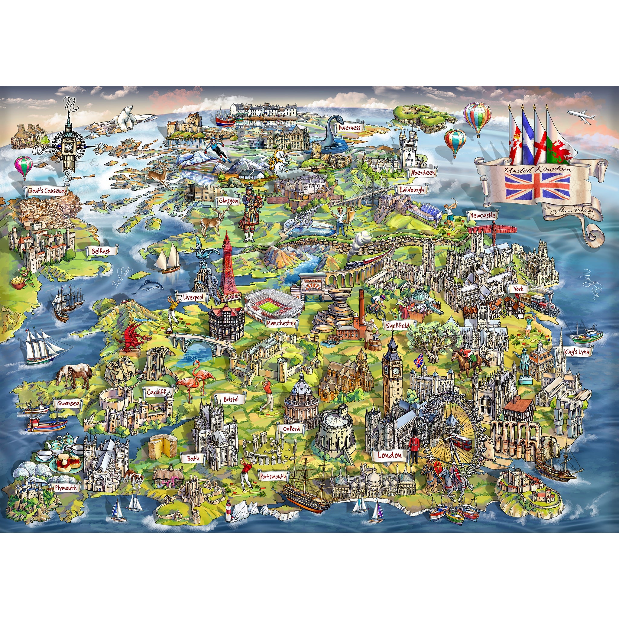 Gibsons - Beautiful Britain - 500 Piece Jigsaw Puzzle – 🧩 Puzzles Galore