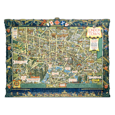 London Town: Southern Railway Vintage Map - 1000 Piece Jigsaw Puzzle (Gibsons)