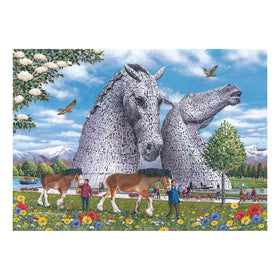 The Kelpies by Keith Stapleton - 1000 Piece Jigsaw Puzzle (House of Puzzles)
