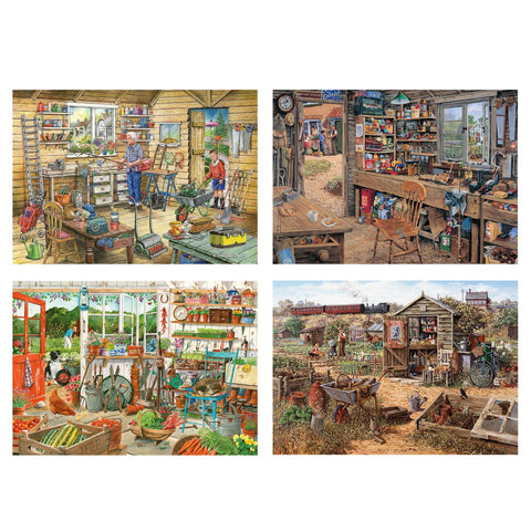 Artwork: Time to Potter by Robert Holness - 4 x 500 Piece Jigsaw Puzzle (House of Puzzles)