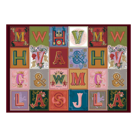 Artwork: Royal Monograms - Historic Royal Palaces 1000 Piece Jigsaw Puzzle (House of Puzzles)