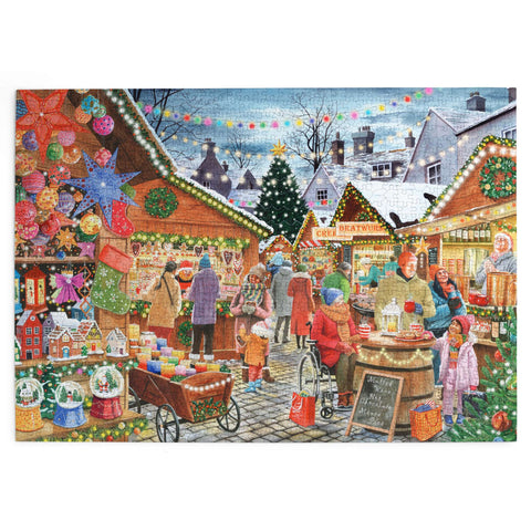 Made up: Christmas Market by Tracy Hall - 1000 Piece Jigsaw Puzzle (House of Puzzles)