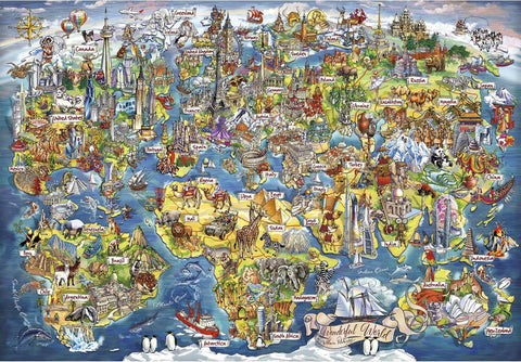 Artwork: Wonderful World – 2000 Piece Jigsaw Puzzle (Gibsons)