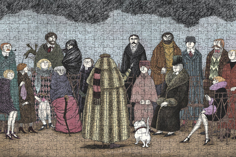 The Awdrey-Gore Legacy by Edward Gorey – 500 Piece Jigsaw Puzzle (Pomegranate)