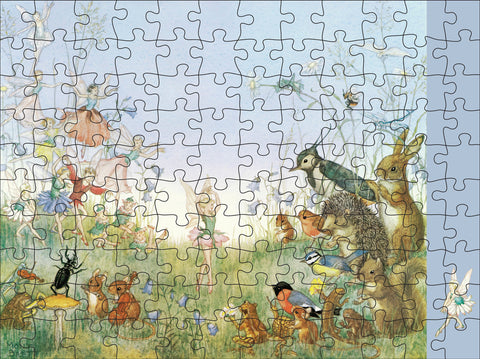 Woodland Adventures by Molly Brett – 120 Piece Double-Sided Jigsaw Puzzle (Pomegranate)